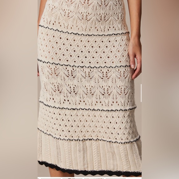 Crochet Eyelet See Through Midi Dress - Picture 6 of 10